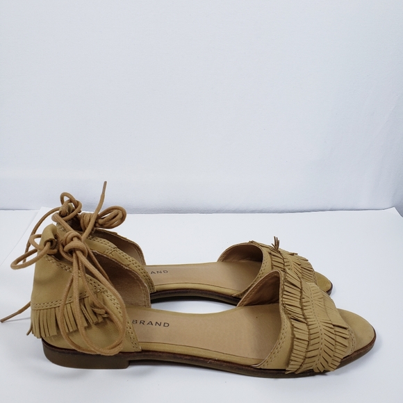 Lucky Brand Gelso Fringe Flat Sandals - Picture 5 of 7